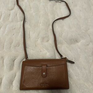 Kate Spade Brown Leather Crossbody Wallet Purse